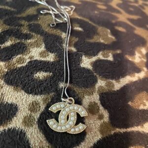 Cc  beaded charm zipper pull also have earrings listed chain included 24”